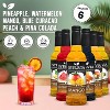Syruvia Coffee Flavors Variety Pack: Pineapple, Watermelon, Mango, Blue Curacao, Peach & Pina Colada 25.4 fl oz Syrup - 2 of 4