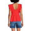 Lands' End Women's Lightweight Jersey Ruffle Peplum Top - 2 of 3