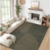 Modern Rainbow Easy Jute Area Rugs, Washable Natural Contemporary Indoor Outdoor Carpet for Living Room Bedroom Office Farmhouse Patio Backyard RV - 3 of 4