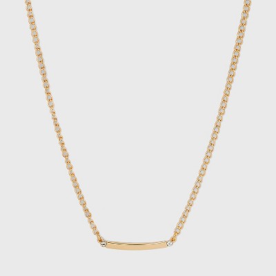 Curved Bar Short Necklace - A New Day&#8482; Gold_2