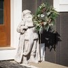 31.5"H Sullivans Large Frosted Santa Figure  Christmas Decor  Gray - 4 of 4