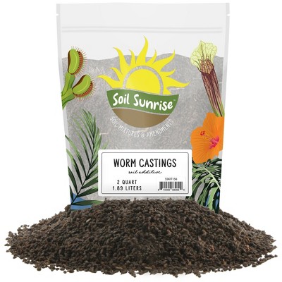 Soil Sunrise- 2qt Organic Worm Castings, Soil Additive : Target