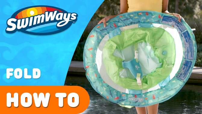 Swimways Infant Baby Spring Float - Green, 6 of 7, play video