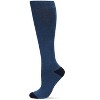 Memoi WellFit 15-20mmHg Off Black Cotton Compression Socks - 4 of 4