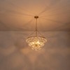 Rennnsan Talvyn 22" W 4 - Light Tiered Bubble Textured Glass Modern Glam Dimmable Chandelier in Gold - 4 of 4