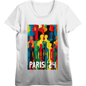 Silhouettes Women's Crew Neck Short Sleeve Crop Tee - 1 of 3