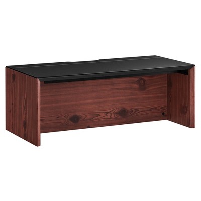 Modway Kinetic 38 Inch Wall-Mount Office Desk – Floating Desk with Open Shelf Storage and Modern Compact Workspace Design