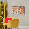 Stupell Industries Midcentury Flower Abstracts 2pc Floating Frame Art Set - 2 of 4