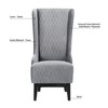 PAGED Velvet Accent Chairs with Soft Padded and Wooden Legs,Arm Chair with High-Back,Comfy Chairs for Living Room,Bedroom - 4 of 4