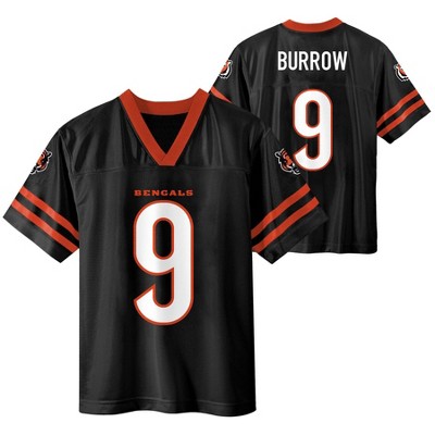 Mens NFL Team Apparel Cincinnati Bengals JOE BURROW Football Jersey Shirt  ORANGE