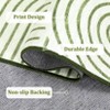 Modern Rug Runners for Hallways, Abstract Kitchen Runner Rugs Non Slip Bath Runner, Rainbow Washable Runners Rug - 4 of 4