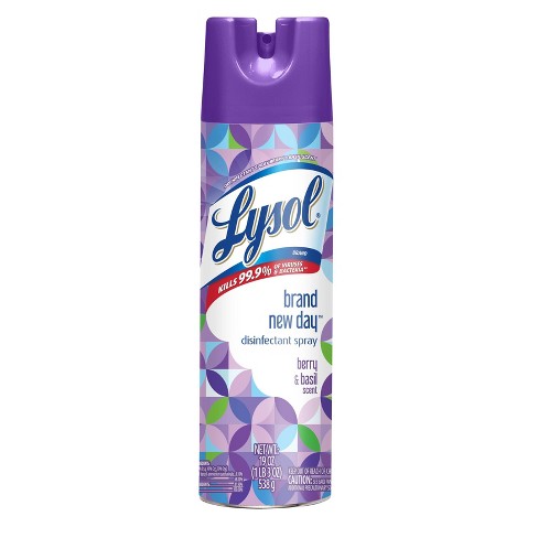 Lysol Brand New Day Berry Basil Disinfectant Spray 19oz Target