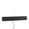 68.9'' Floating TV Stand with LED Lights & Power Outlet, Wall Mounted Media Console for Living Room-3irtyhousy - 4 of 4