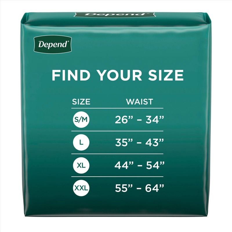 Depend Fresh Protection Adult Incontinence Disposable Underwear for Men - Maximum Absorbency - Gray, 4 of 10