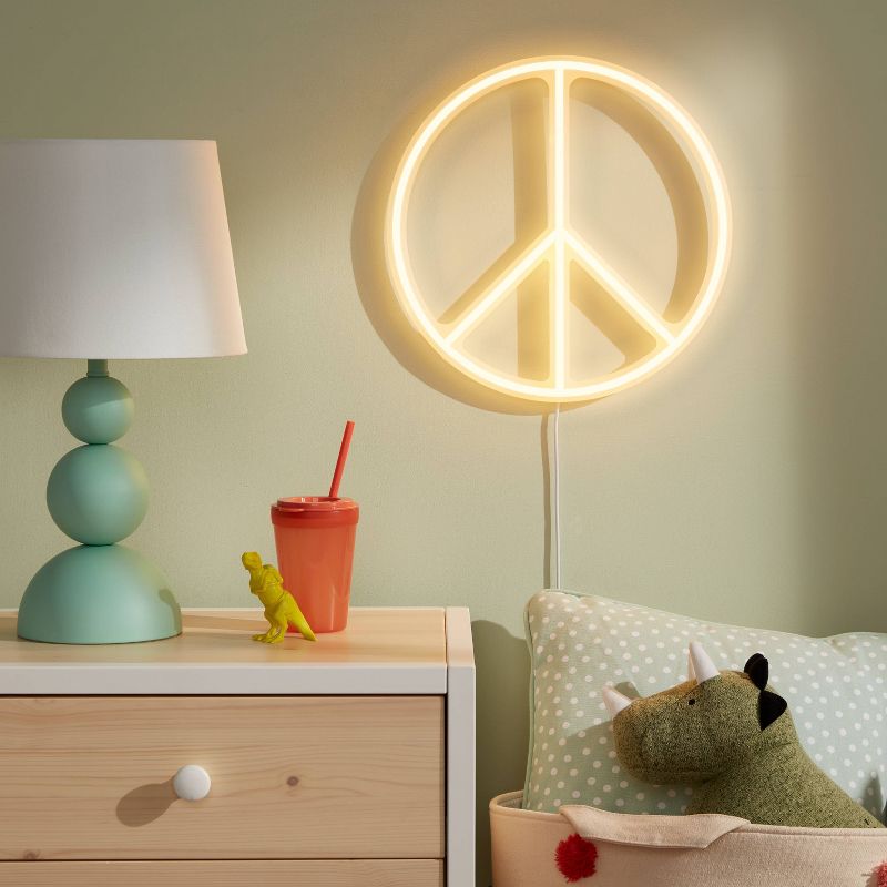 Peace Neon Kids&#39; Wall Decor - Pillowfort&#8482;, 4 of 6