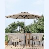 9FT Patio Umbrella Outdoor, Market, Table Umbrella with Push Button Tilt and Crank, 8 Sturdy Ribs for Garden, Pool, Deck, Backyard - 4 of 4