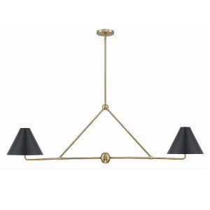 Crystorama Lighting Xavier 4 - Light Chandelier in  Vibrant Gold - 1 of 4