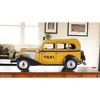 HomeRoots 14" Yellow Checker Taxi Cab Model Sculpture - 2 of 4