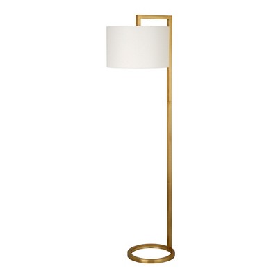 Hudson and Canal 64" Tall Floor Lamp with Fabric Shade