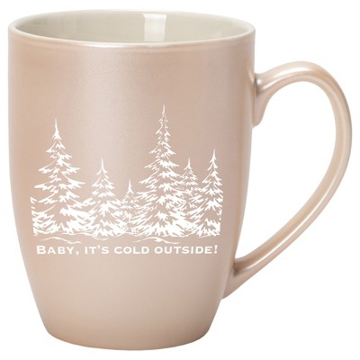 Elanze Designs Baby, It's Cold Outside Precious Pearl 10 ounce New Bone China Coffee Cup Mug