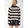 Women's Striped Bell Sleeve Henley Sweater - eesome - 4 of 4