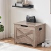Acekool Wooden Storage Bench with Safety Hinge – Multi-Use Seat and Organizer with Side Handles - 3 of 4