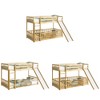 NicBex Twin Over Twin Bunk Bed with Slide and Guardrail,Twin Loft Bed with Ladder and Convenient Gate,Solid Pine Wood Bunk Beds for Bedroom - 4 of 4