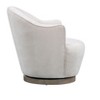 HomeRoots 27" Off White Fabric Swivel Barrel Chair - 4 of 4
