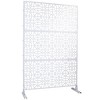 PAGED Outdoor Privacy Screen Freestanding, Metal Fence Privacy Screen, Balcony Privacy Screen for Deck Balcony Patio Outside Lawn Garden - 3 of 4