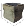 Moti Andy Pouf Upholstered in Brown Fabric - 2 of 3