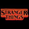 Juniors Womens Stranger Things Outline Neon Orange Logo T Shirt - 2 of 4