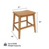 Plank+Beam 18" Solid Wood Smythe Dining Table Height Stool - 3 of 4
