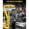 2-Ton Shop Crane with Lever, Hydraulic Folding Engine Hoist w/6 Steel Casters - Lift Car Transmissions, Boat Motors, Farm Equipment (Net Wt. 168 Lbs) - 2 of 4