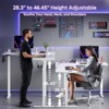 Bestier 63” L-Shaped Standing Desk with Hooks, Height Adjustable Simple Gaming Desk with Charging Station & Power Outlet for Home Office & Bedroom - 3 of 4