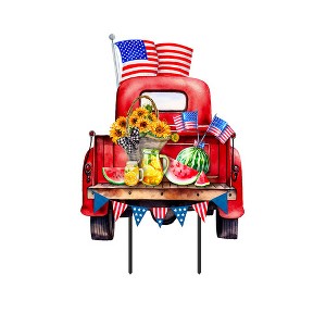 Briarwood Lane Summer Metal Art 26x17 American Pickup Picnic For Summer Metal Art - 1 of 3