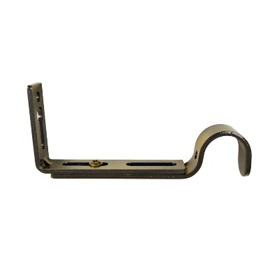 Versailles Single Strong Hold Wall Brackets Projection Pair Antique Brass