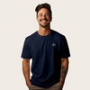 Dalix UFO Embroidered Cotton Relaxed Boxy Fit Short Sleeve Crewneck Tee Shirt Mens - 3 of 4