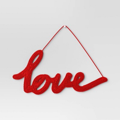 Beaded Love Valentine's Wall Hanging - Threshold™