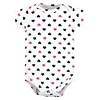 Hudson Baby Infant Girl Cotton Bodysuits, Girl Daddy Red Black 3Pk - 4 of 4