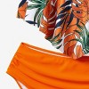 PATPAT Family Matching Swimsuits Two Piece Hawaiian Tropical Beach Bikini and Swim Trunks Shorts Set - 4 of 4