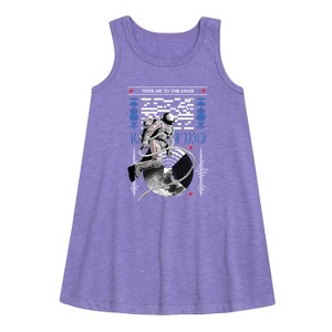 - MTV - Take Me To The Moon Person Graphic Sleeveless Aline Dress - 1 of 2