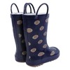 Hudson Baby Infant Boy Rain Boots, Footballs - 3 of 4