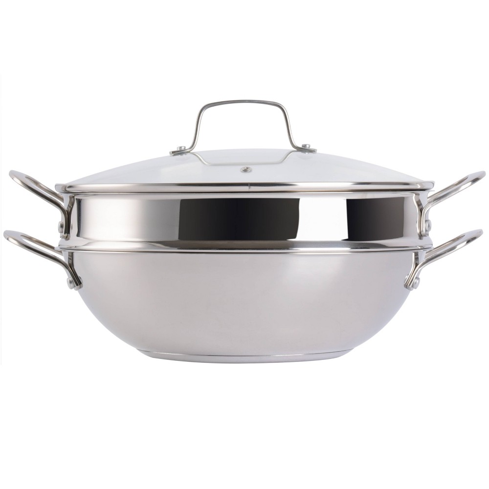 Martha Stewart Castelle 12 Stainless Steel Essential Pan with Steamer