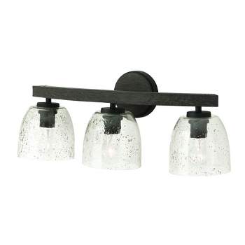 Capital Lighting Clive 3 - Light Vanity in  Carbon Grey/BlackIron