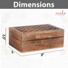 Mela Artisans Storage Box - Trellis - 3 of 4