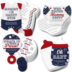 Big Dot of Happiness Batter Up - Baseball - 4 Baby Shower Games - 10 Cards Each - Gamerific Bundle - 1 of 4