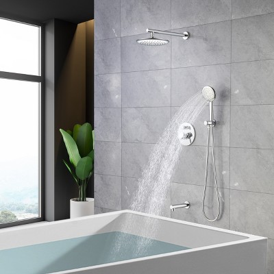 Matte Black Multi-Function Wall Mounted Shower System