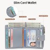 BEAFUP Small Wallets Women,PU Leather Bifold RFID Blocking Card Holder With Zipper Coin Pocket for Women - 4 of 4