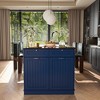APRILSOUL 40 in. Storage Cabinet, Tilt Out 10 Gallon Garbage Can Cabinet, Dog Proof Trash Bin - 2 of 4