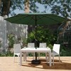 LeisureMod Sierra 9FT Outdoor Patio Tilt Market Umbrella with Solar LED Lights - 2 of 4